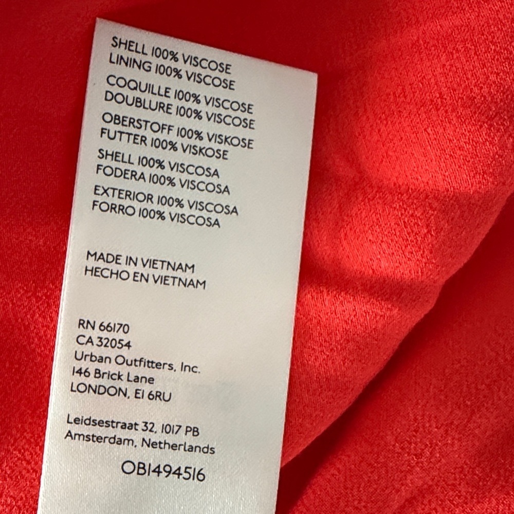 Maeve Red Rouge Backless Wrap Dress New XS - Picture 8 of 8